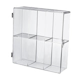Maxbell Clear Display Case 2 Tier Collectibles Show Box for Mini Action Figures Toys