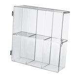 Maxbell Clear Display Case 2 Tier Collectibles Show Box for Mini Action Figures Toys