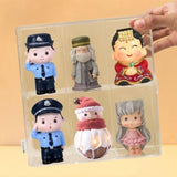 Maxbell Clear Display Case 2 Tier Collectibles Show Box for Mini Action Figures Toys