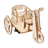 Maxbell TOY Wood Puzzles Self Assembly Tricycle Model DIY Educational Toy for Adults