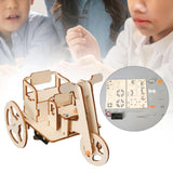 Maxbell TOY Wood Puzzles Self Assembly Tricycle Model DIY Educational Toy for Adults