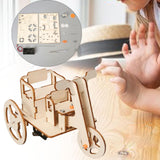 Maxbell TOY Wood Puzzles Self Assembly Tricycle Model DIY Educational Toy for Adults