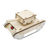 Maxbell DIY Assemble Tank Model 3D Puzzle Toy Handcraft Collectible Battery Operated