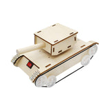 Maxbell DIY Assemble Tank Model 3D Puzzle Toy Handcraft Collectible Battery Operated