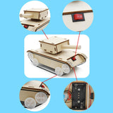 Maxbell DIY Assemble Tank Model 3D Puzzle Toy Handcraft Collectible Battery Operated