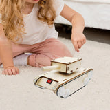 Maxbell DIY Assemble Tank Model 3D Puzzle Toy Handcraft Collectible Battery Operated