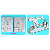 Maxbell DIY Airplane Assembly Toy Science Teaching Toys for Gift Tabletop Decor Kids
