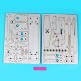 Maxbell DIY Airplane Assembly Toy Science Teaching Toys for Gift Tabletop Decor Kids