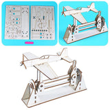 Maxbell DIY Airplane Assembly Toy Science Teaching Toys for Gift Tabletop Decor Kids