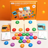 Maxbell Wooden Counting Numbers Board Math Toy for Age 3 4 5 6 7 Boys and Girls Kids
