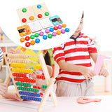 Maxbell Wooden Counting Numbers Board Math Toy for Age 3 4 5 6 7 Boys and Girls Kids