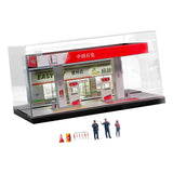 Maxbell 1:64 Scale Gas Station Scene Model Diorama Miniature Figure for Fairy Garden
