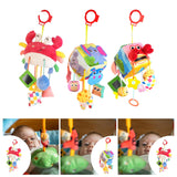 Maxbell Nursery Crib Mobile Pull String Activity Toy for Baby Shower Travel Style A