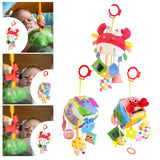 Maxbell Nursery Crib Mobile Pull String Activity Toy for Baby Shower Travel Style A
