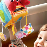 Maxbell Nursery Crib Mobile Pull String Activity Toy for Baby Shower Travel Style C