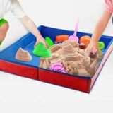 Maxbell Kids Sandbox Tray Reusable Easy to Clean Smooth Foldable Kids Sand Tray Kids