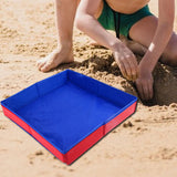 Maxbell Kids Sandbox Tray Reusable Easy to Clean Smooth Foldable Kids Sand Tray Kids