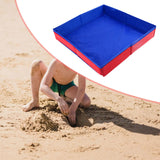 Maxbell Kids Sandbox Tray Reusable Easy to Clean Smooth Foldable Kids Sand Tray Kids