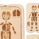 Maxbell Wooden Body Puzzle Portable Decor Jigsaw for Children's Day Travel Preschool