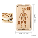 Maxbell Wooden Body Puzzle Portable Decor Jigsaw for Children's Day Travel Preschool