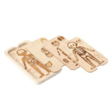 Maxbell Wooden Body Puzzle Portable Decor Jigsaw for Children's Day Travel Preschool