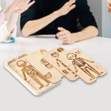 Maxbell Wooden Body Puzzle Portable Decor Jigsaw for Children's Day Travel Preschool