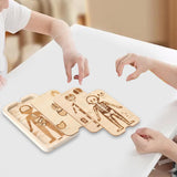Maxbell Wooden Body Puzzle Portable Decor Jigsaw for Children's Day Travel Preschool
