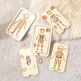 Maxbell Wooden Body Puzzle Portable Decor Jigsaw for Children's Day Travel Preschool