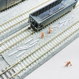 Maxbell 32x N Scale Railroad Sleepers Props Miniature for Scene Making HO Sand Table