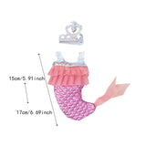 Maxbell Doll Mermaid Tail Costume Lovely for Pendant Dolls Scene Photo Prop Kids Toy