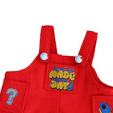 Maxbell Mini Doll Clothes Stylish Party Favors Festival Gift Decoration Doll Outfits Red Overalls