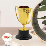 Maxbell 10Pcs Mini Award Trophies Cup Small Trophy for Appreciation Gifts Game Prize Gold