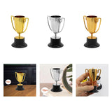 Maxbell 10Pcs Mini Award Trophies Cup Small Trophy for Appreciation Gifts Game Prize Gold