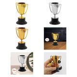 Maxbell 10Pcs Mini Award Trophies Cup Small Trophy for Appreciation Gifts Game Prize Gold