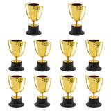 Maxbell 10Pcs Mini Award Trophies Cup Small Trophy for Appreciation Gifts Game Prize Gold
