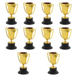 Maxbell 10Pcs Mini Award Trophies Cup Small Trophy for Appreciation Gifts Game Prize Gold