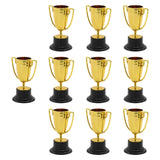Maxbell 10Pcs Mini Award Trophies Cup Small Trophy for Appreciation Gifts Game Prize Gold
