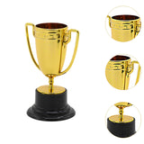 Maxbell 10Pcs Mini Award Trophies Cup Small Trophy for Appreciation Gifts Game Prize Gold