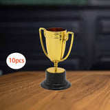 Maxbell 10Pcs Mini Award Trophies Cup Small Trophy for Appreciation Gifts Game Prize Gold
