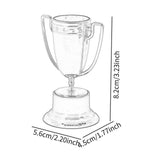 Maxbell 10Pcs Mini Award Trophies Cup Small Trophy for Appreciation Gifts Game Prize Argent