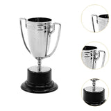 Maxbell 10Pcs Mini Award Trophies Cup Small Trophy for Appreciation Gifts Game Prize Argent