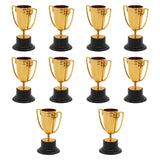 Maxbell 10Pcs Mini Award Trophies Cup Small Trophy for Appreciation Gifts Game Prize copper color