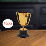 Maxbell 10Pcs Mini Award Trophies Cup Small Trophy for Appreciation Gifts Game Prize copper color