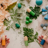 Maxbell 18x Wood Peg Dolls Preschool Learning Fine Motor Skill Toys for Kids Painted Style A