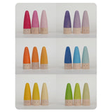 Maxbell 18x Wood Peg Dolls Preschool Learning Fine Motor Skill Toys for Kids Painted Style B