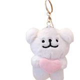 Maxbell Plush Doll Pendant Lightweight Character Ornament for Kids Adults Gifts Idea pink heart