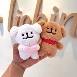 Maxbell Plush Doll Pendant Lightweight Character Ornament for Kids Adults Gifts Idea pink heart