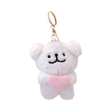 Maxbell Plush Doll Pendant Lightweight Character Ornament for Kids Adults Gifts Idea pink heart