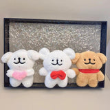 Maxbell Plush Doll Pendant Lightweight Character Ornament for Kids Adults Gifts Idea pink heart