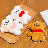 Maxbell Plush Doll Pendant Lightweight Character Ornament for Kids Adults Gifts Idea pink heart